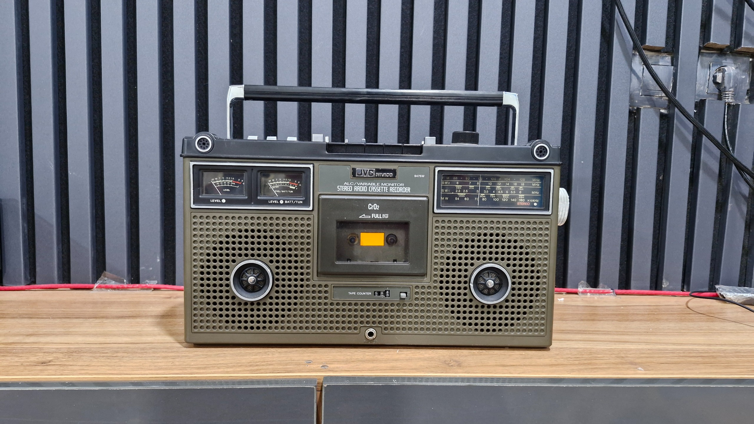 رادیو ضبط جی وی سی اصل ژاپن آنتیک