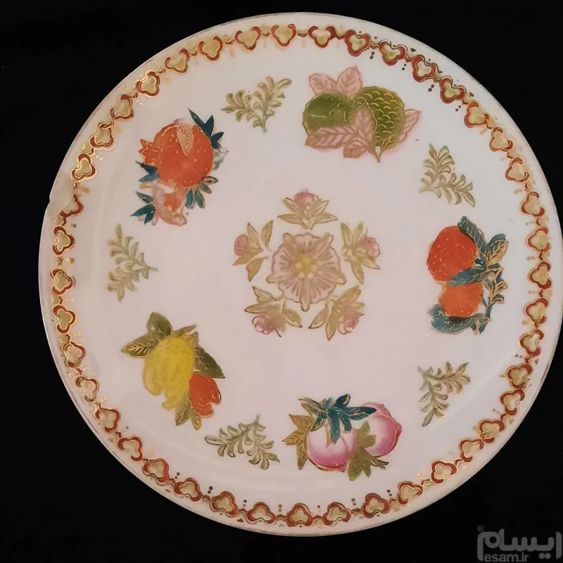 3 تا پیش دستی دیوارکوب نقاشی آب طلا توضیحات