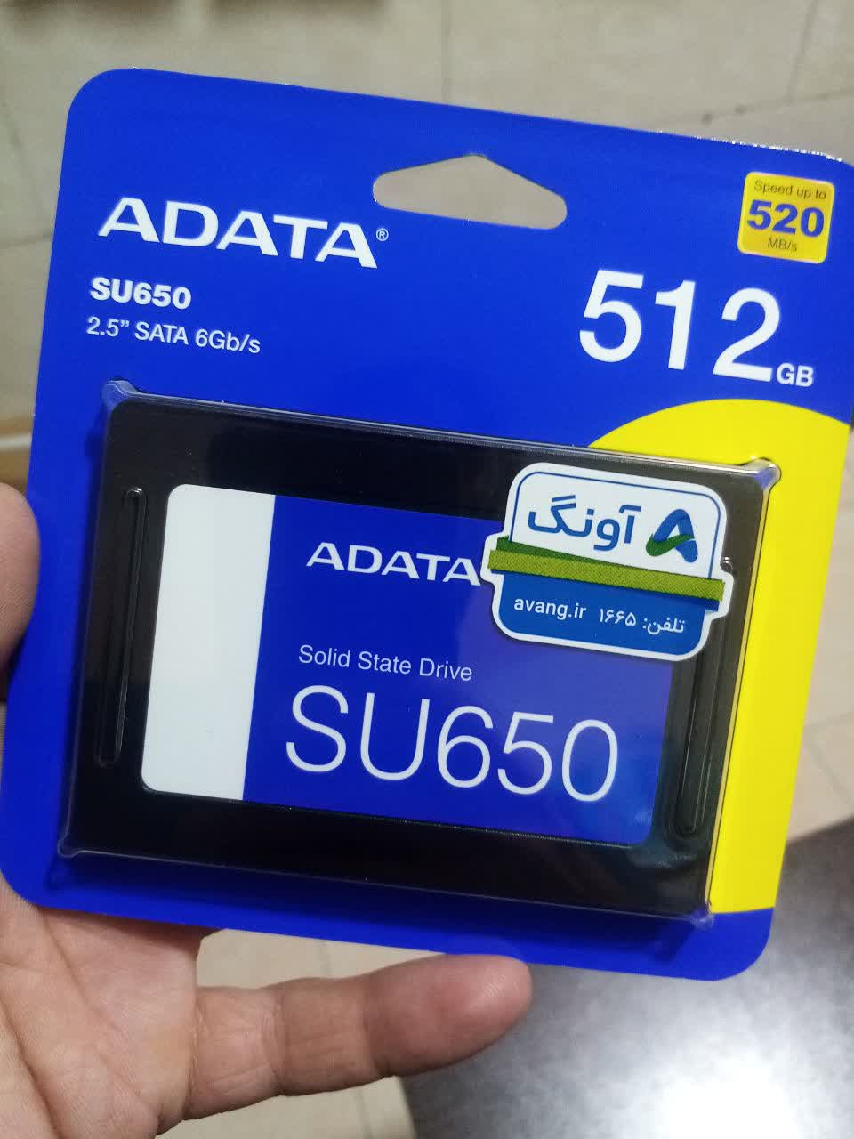 حافظه SSD ADATA SU650 512GB