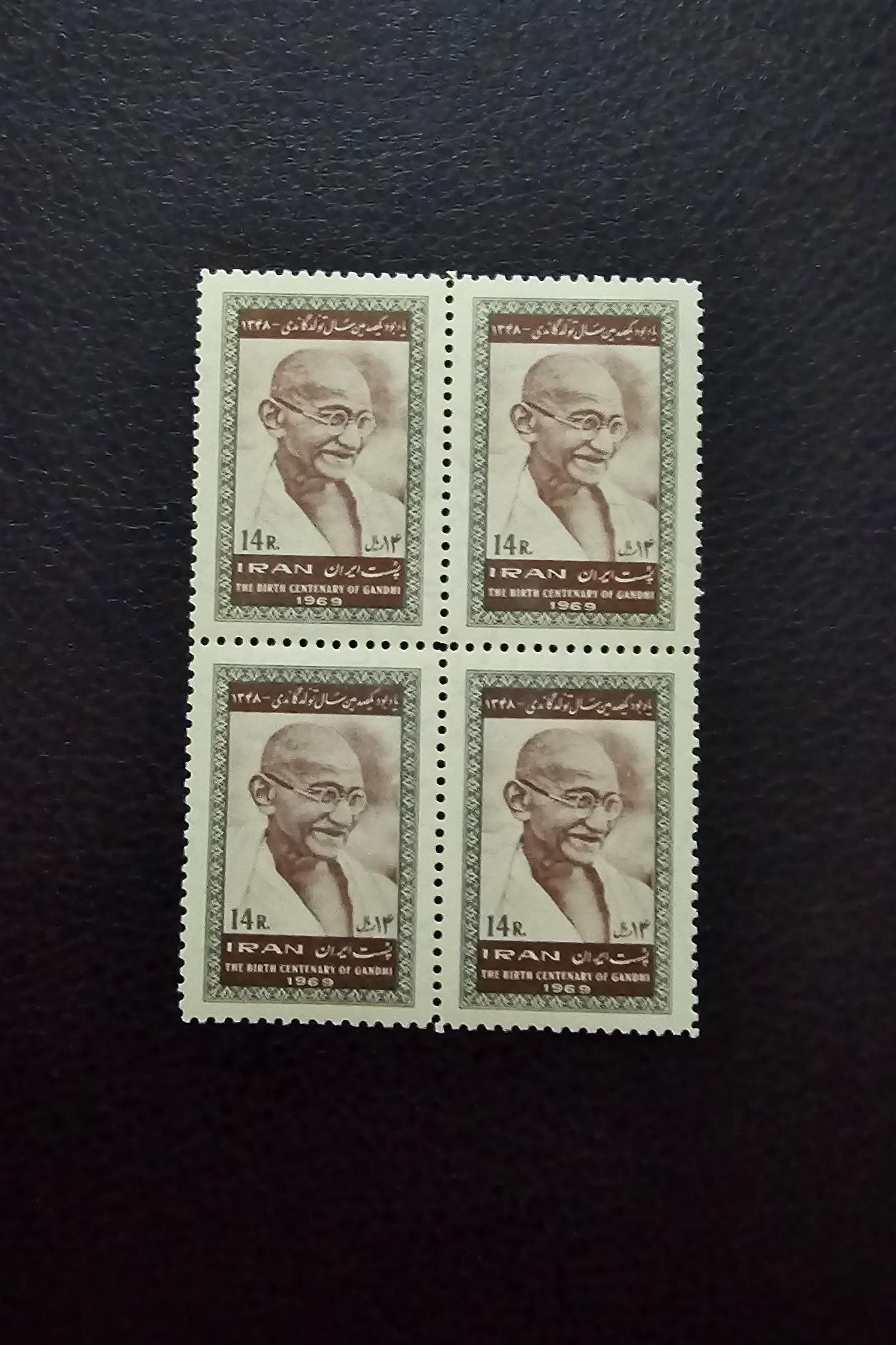 بلوک کمیاب صدمین سال تولد گاندی 1348