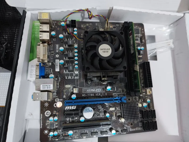 مادربرد ddr3 کارت گرافیک 2 گیگ 2 گیگ رم پاور