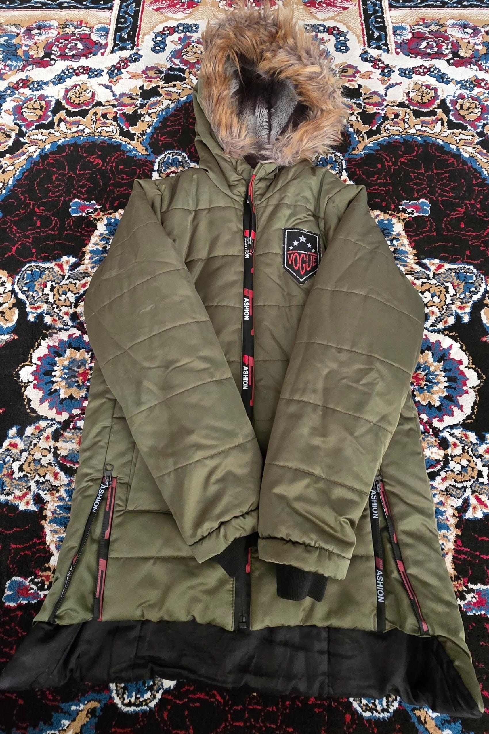 کاپشن داخل خز پسرانه