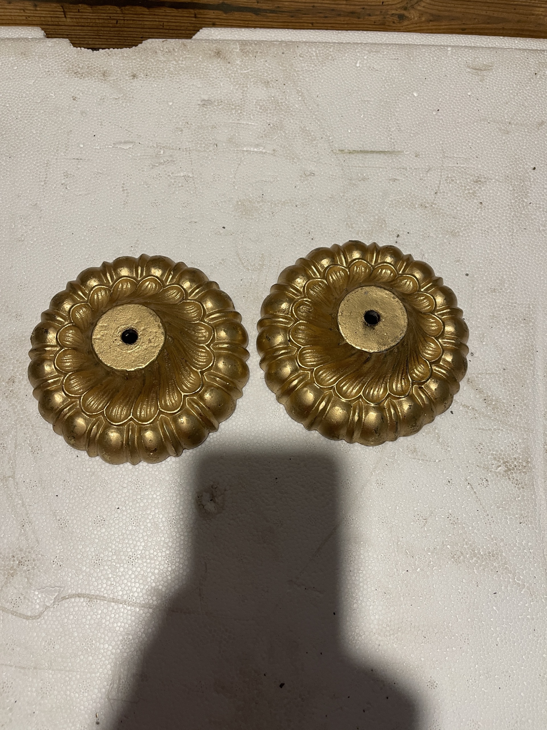 جفت پایه برنجی سنگین زیبا