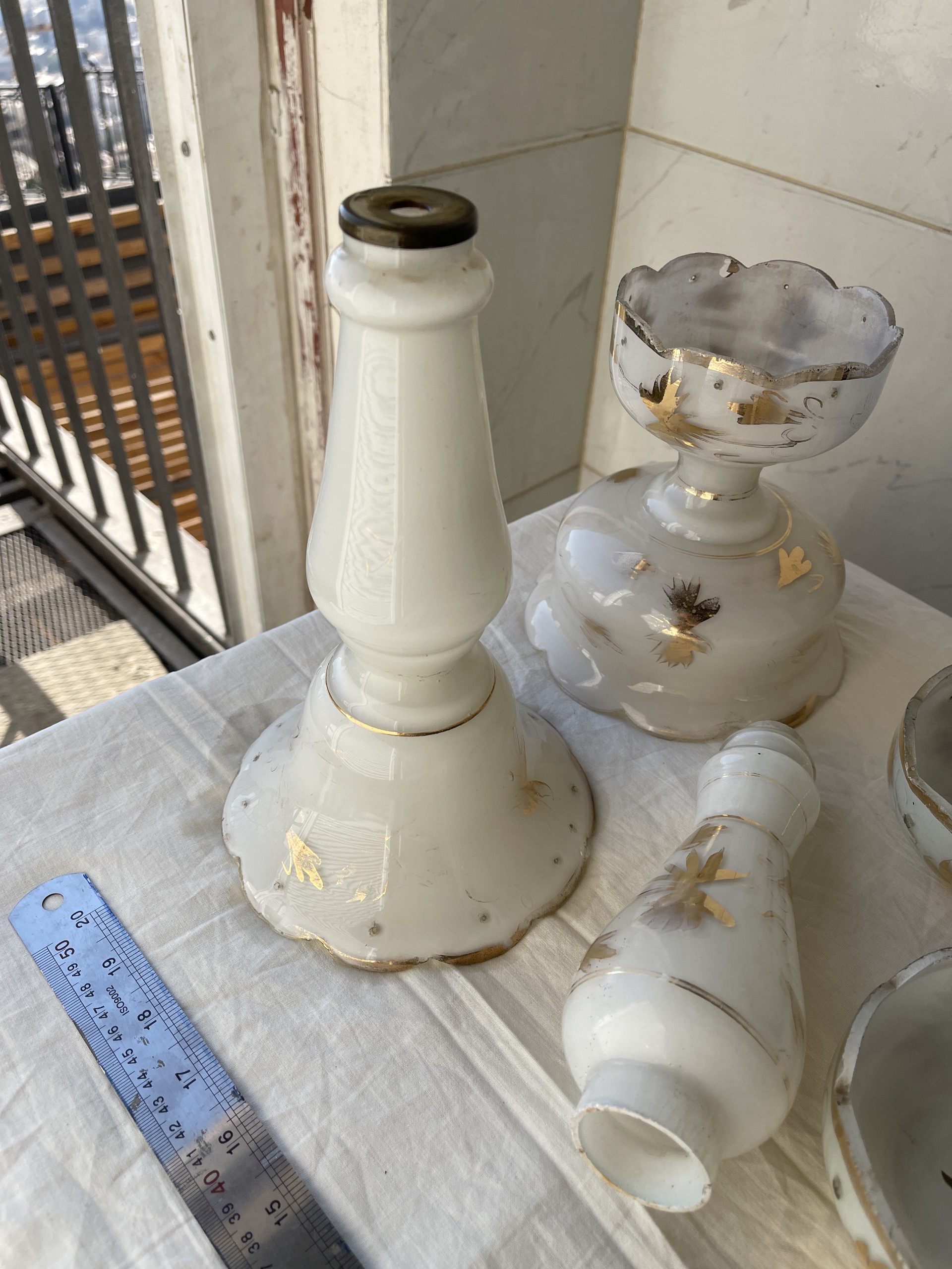 قطعات لوستر دو پوست باکارا فرانسه قدیمی