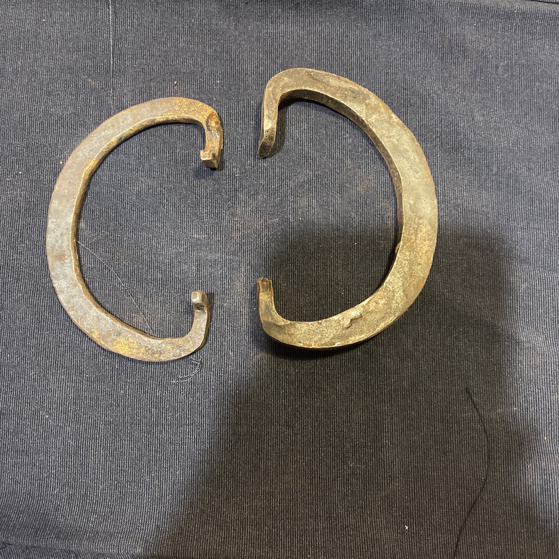 دو عدد دسته فولادی چکشی قدیمی