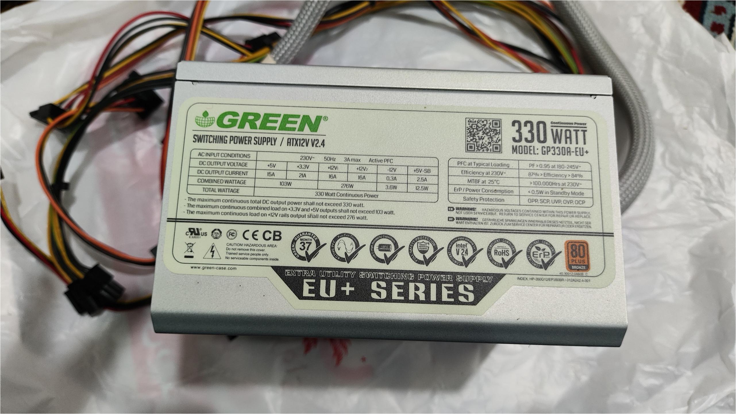 پاور گرین Green GP330A-EU PLUS bronze پلمپ