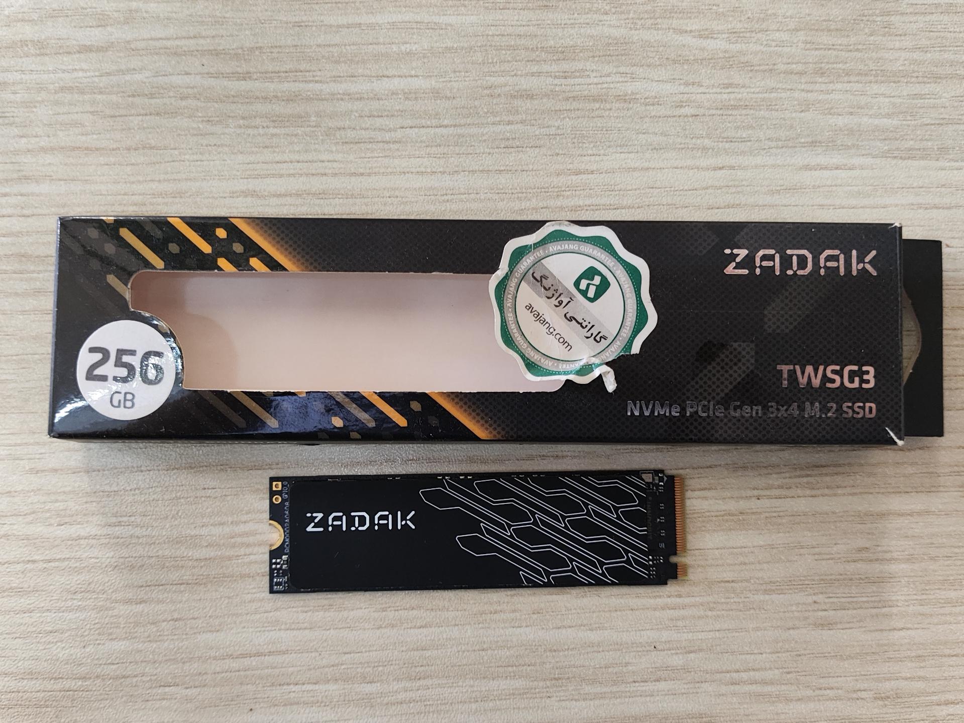 هارد با گارانتی اصلی ZADAK TWSG3 256 GB M.2