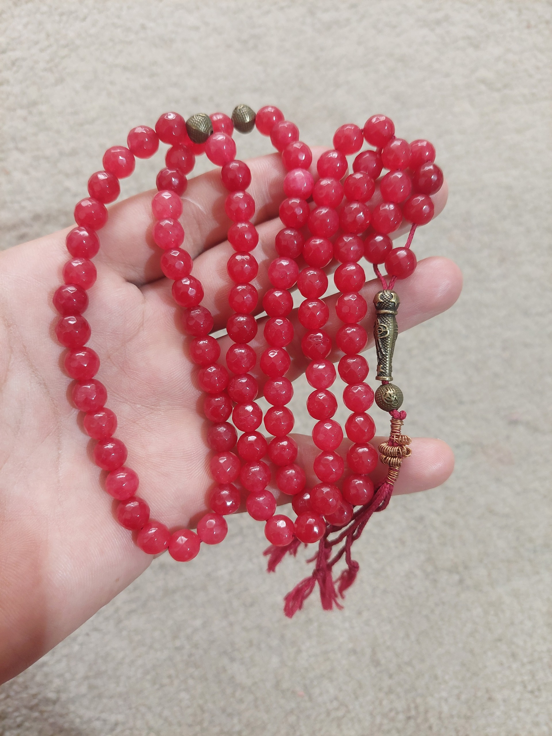 تسبیح جید یاقوتی