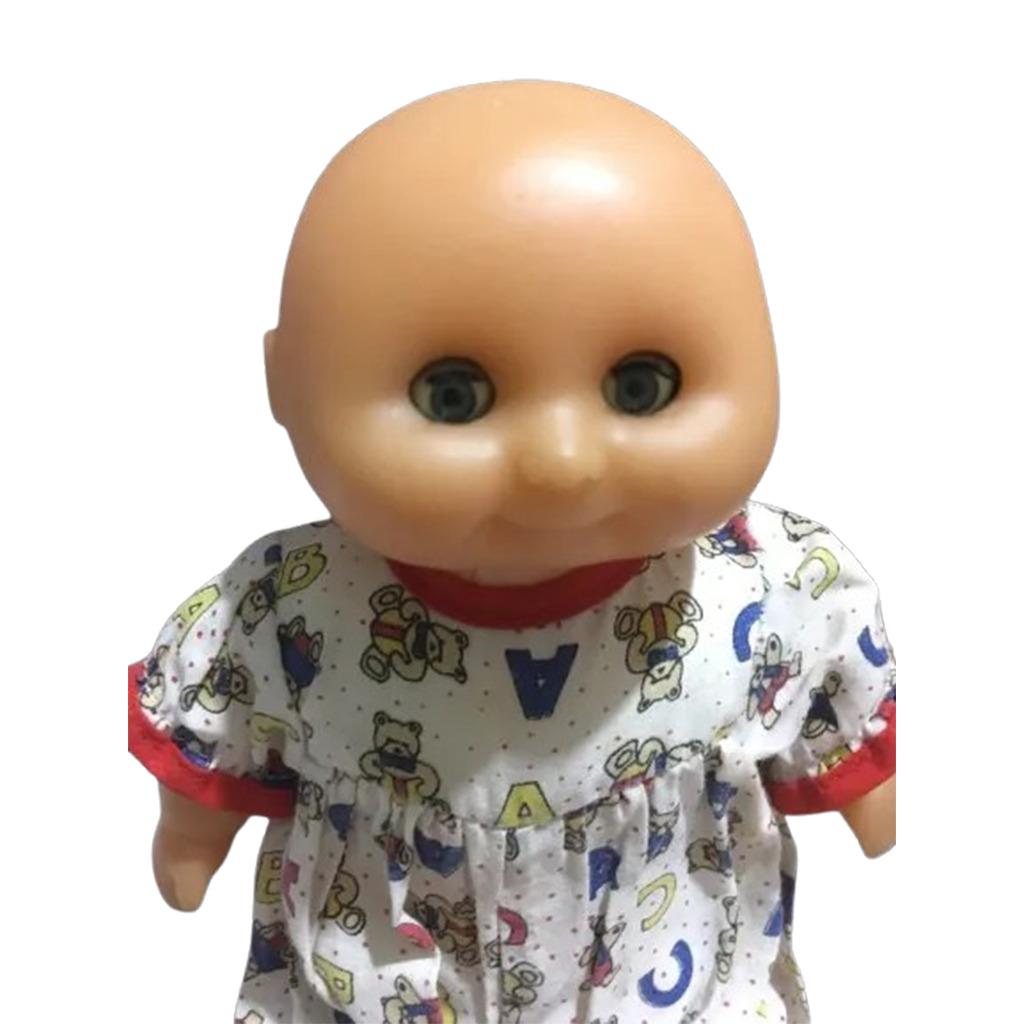 عروسک بچه بی مو خارجی قدیمی