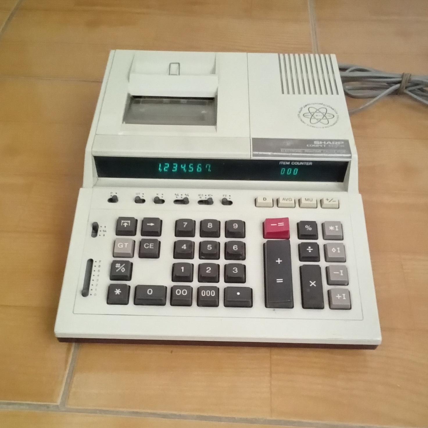 ماشین حساب چاپگردار شارپ sharp compet cs-2186