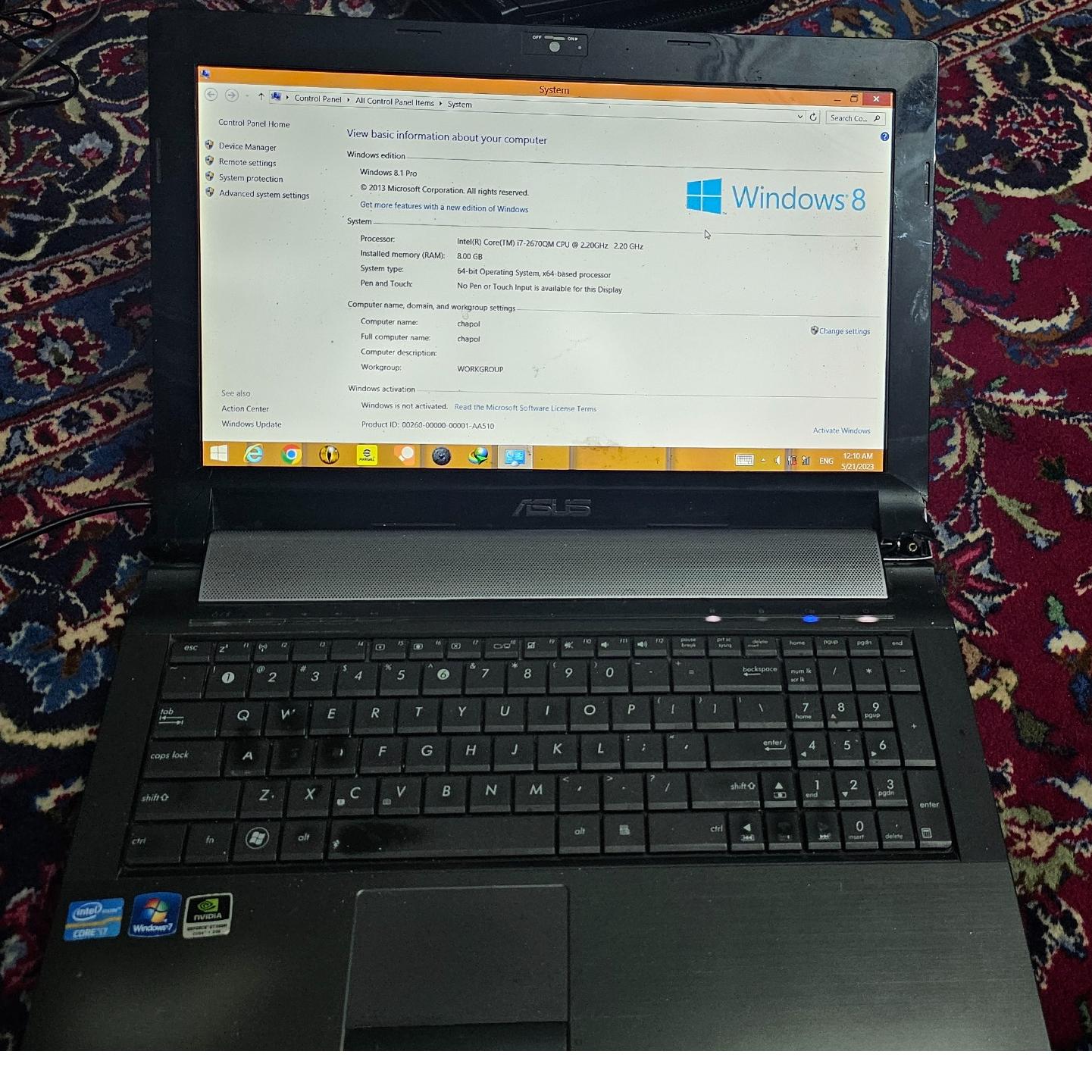 Asus n53sn زمینی