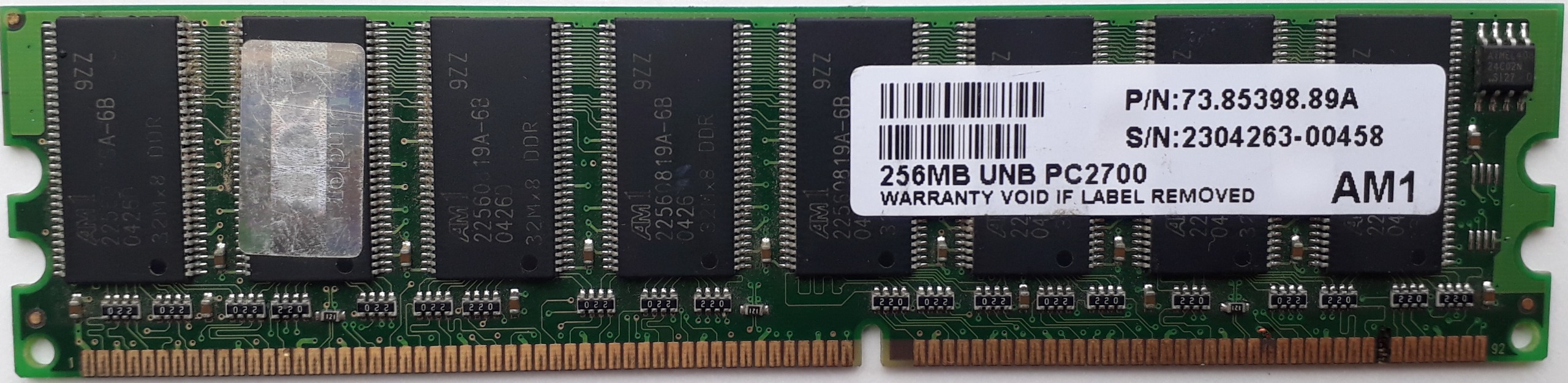 RAM DDR -256M- AM1 یک رو چیپ