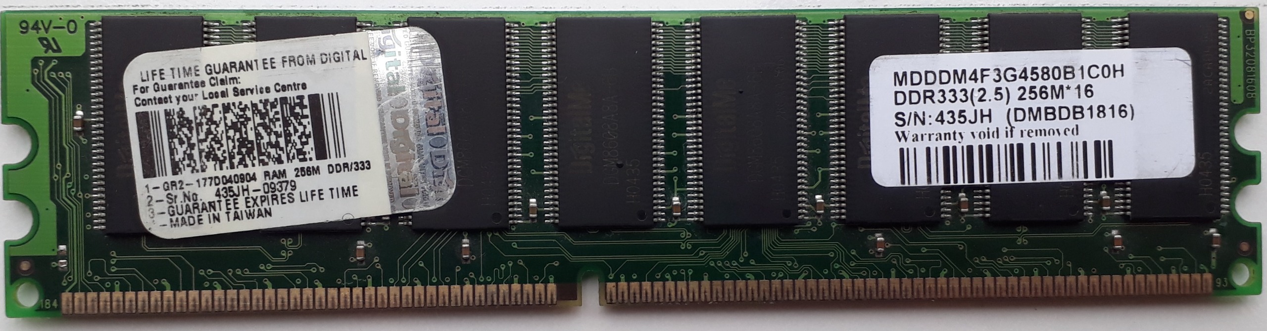 RAM DDR -256M- DigitalME دو رو چیپ