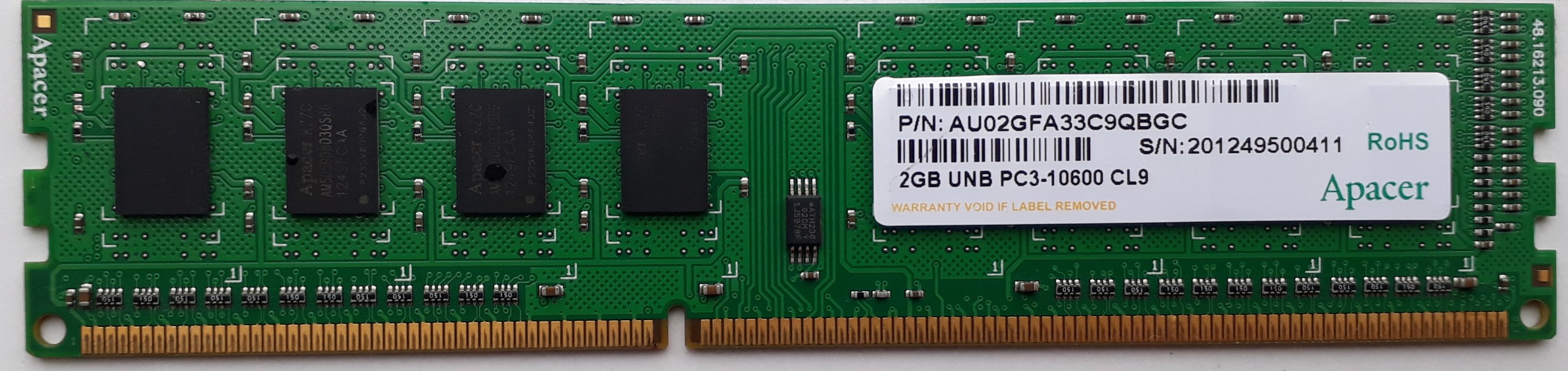 RAM DDR3 -2GB- Apacer یک رو چیپ