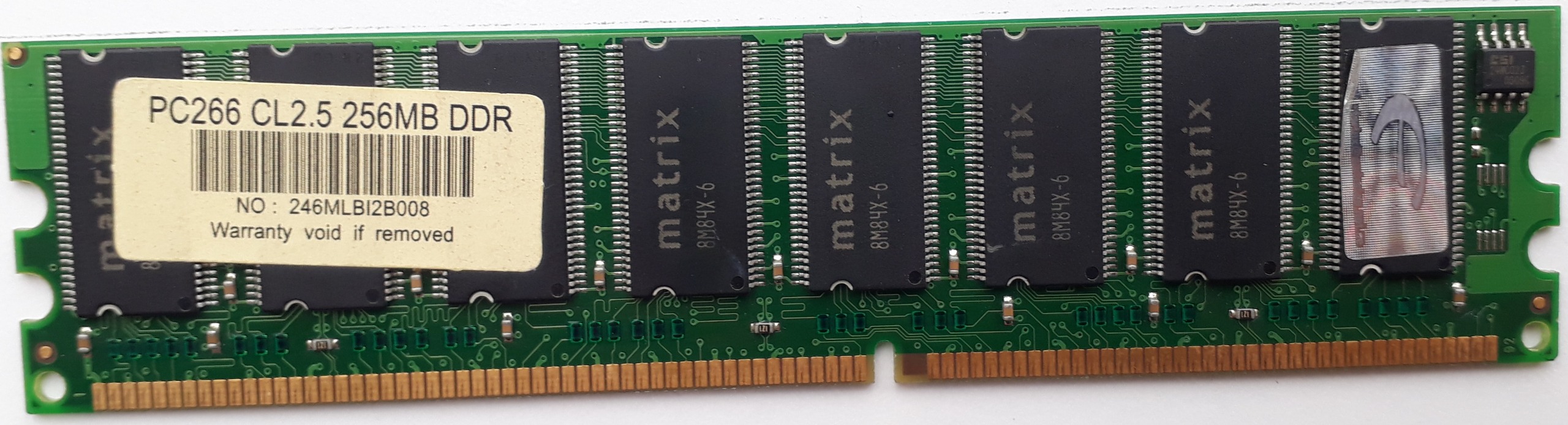 RAM DDR -256M- Matrix یک رو چیپ