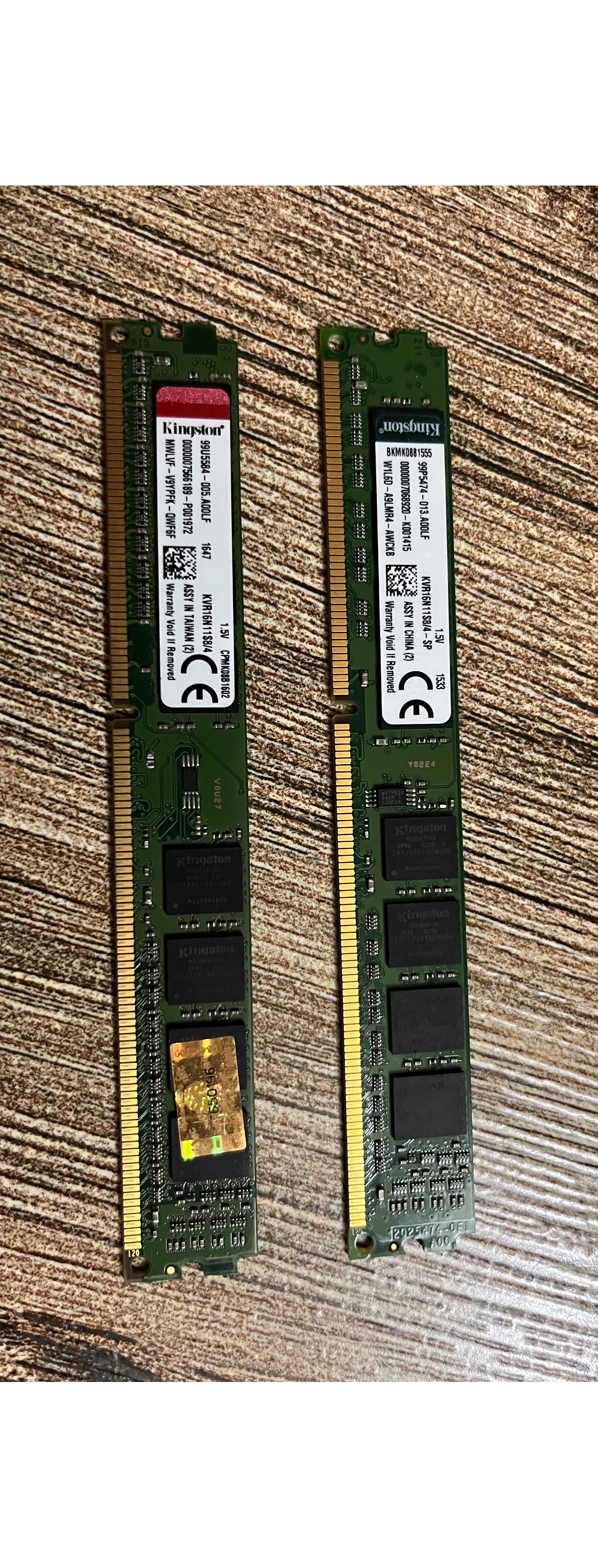 2 عدد رم کینگستون 4 ddr3
