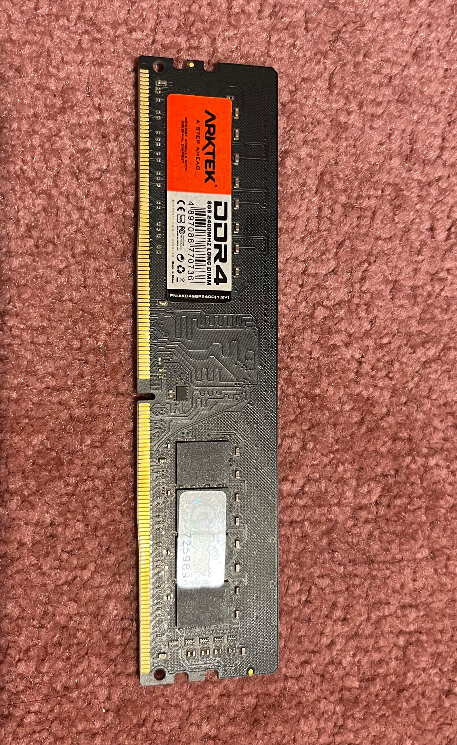 رم 8 گیگ آرک تک arktek ddr4 ، 2400