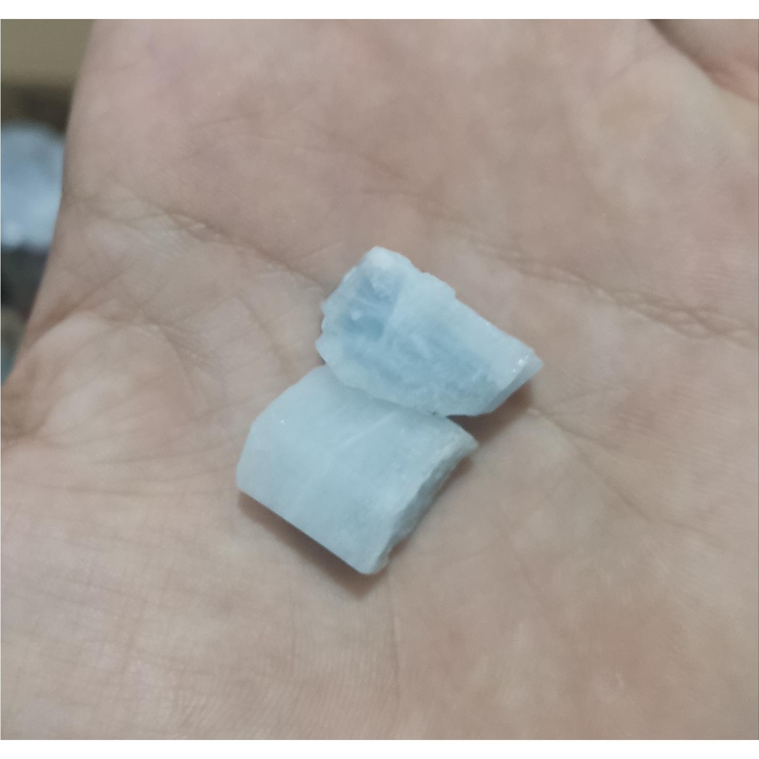 سنگ معدنی آکوامارین راف (تراش نخورده) سنگ آرامش