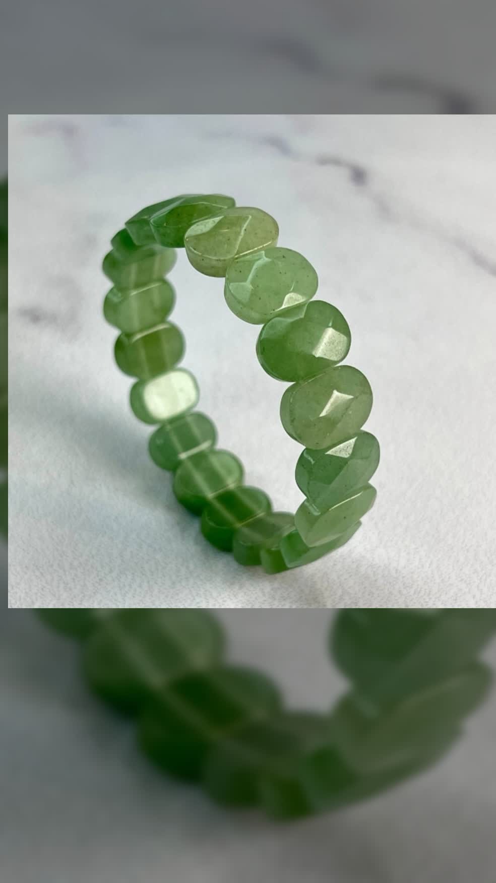 دستبند تراش دار(فست کات) اونتورین اصل معدنی