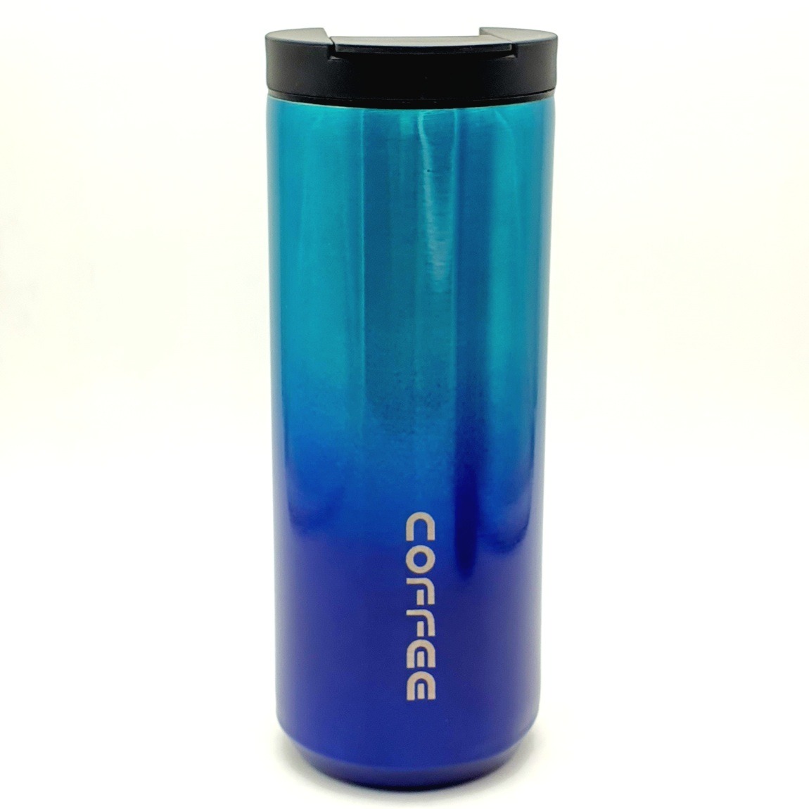 تراول ماگ کافی آبی گرادیان 500ml
