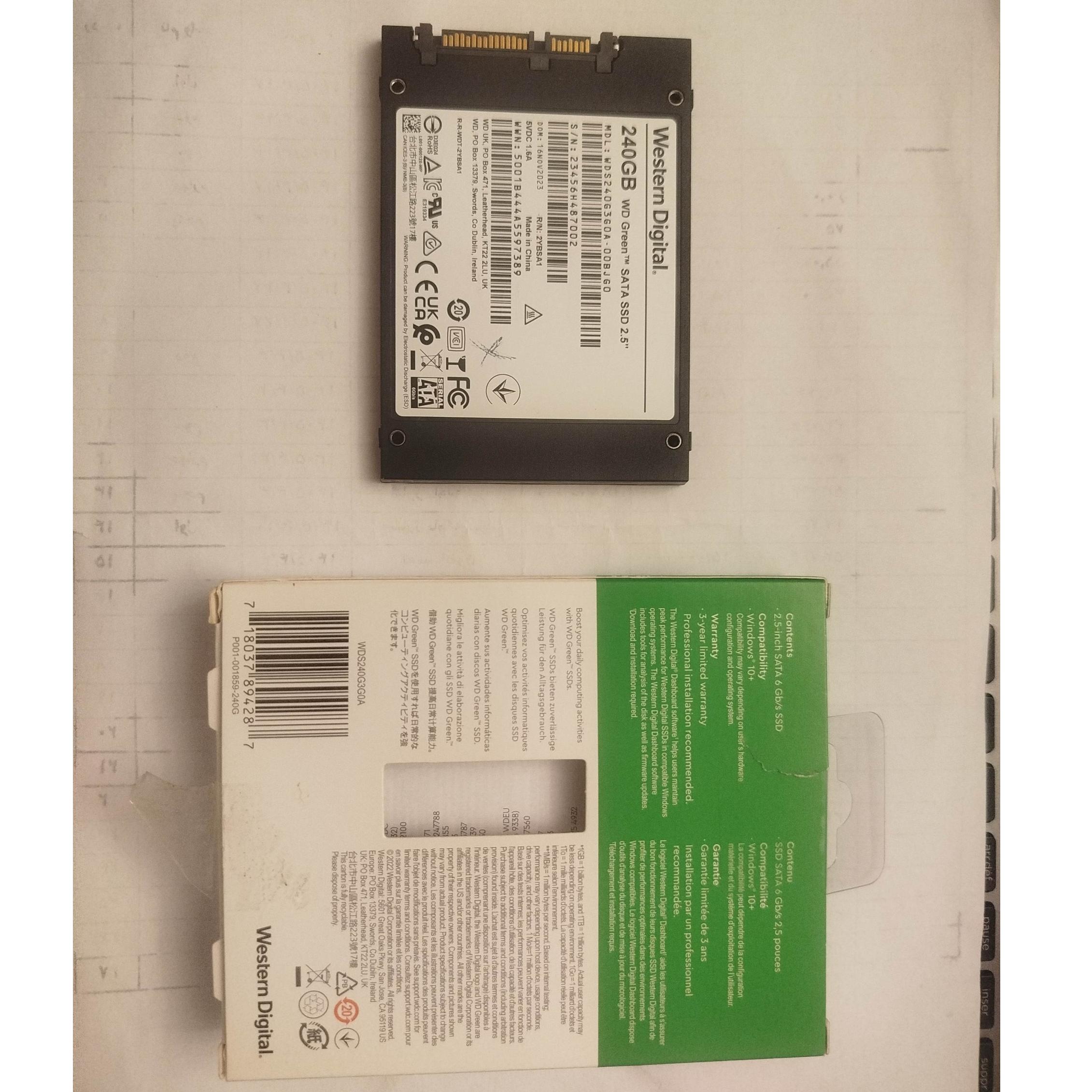 هارد وسترن ssd 240 لپ تاپ