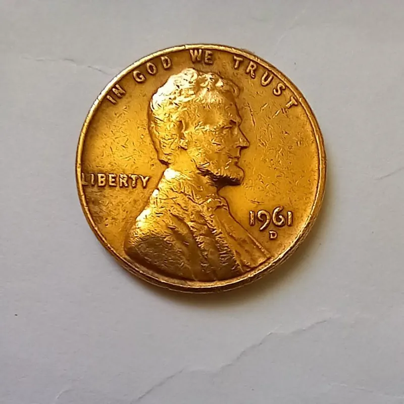 سکه کمیاب یک سنت1961لینکلن آمریکا مطابق تصویر