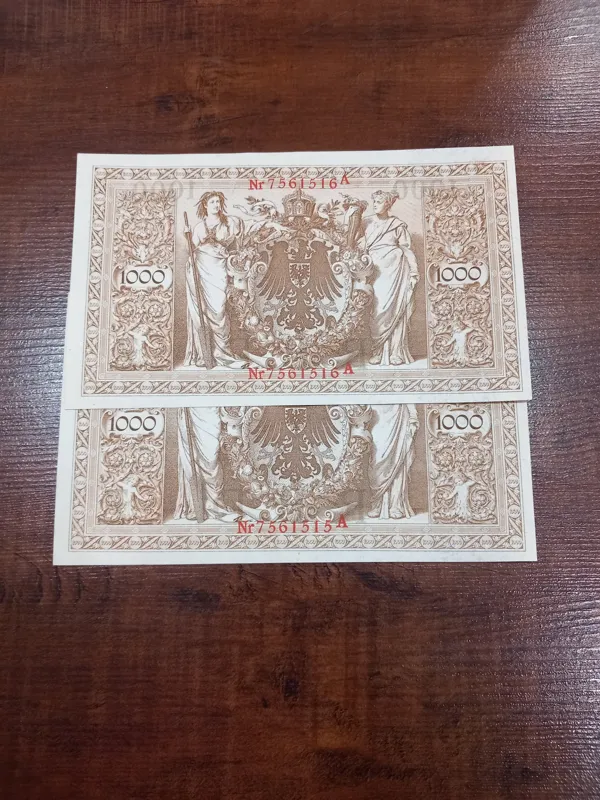جفت بانکی 1000 مارکی آلمان 1910 ( 115 سال فدمت )
