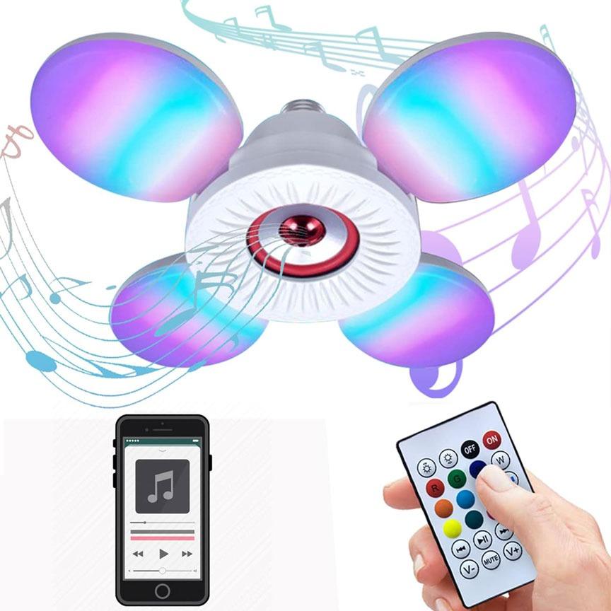 لامپ تاشو اسپیکردار بلوتوثی RGB