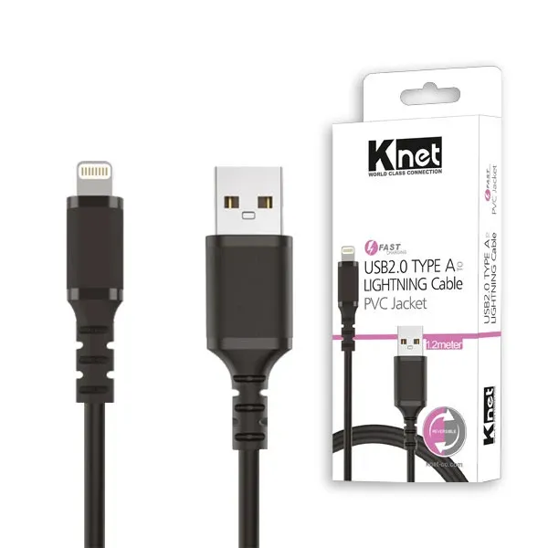 کابل تبدیل USB به لایتنینگ برند K-NET