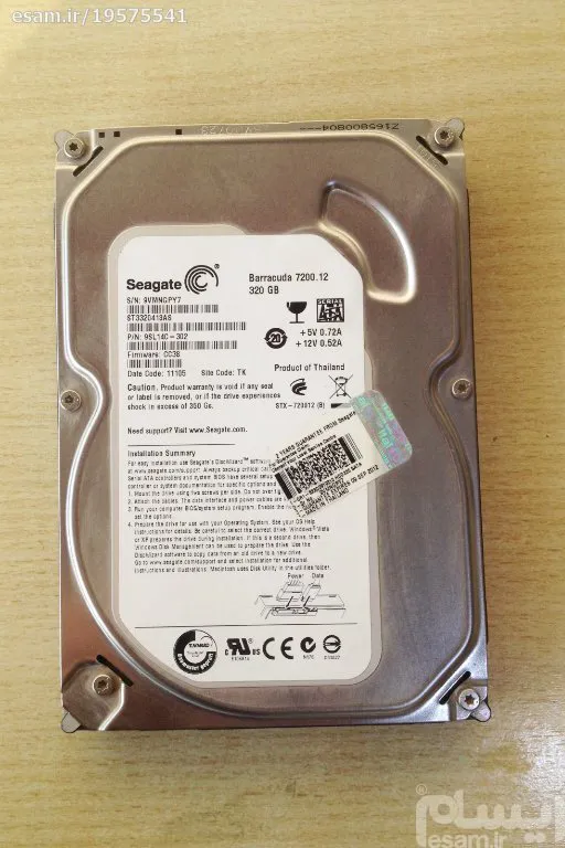 هارد ساتا معیوب سیگیت Seagate 320GB
