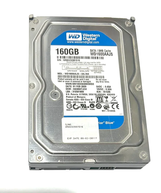 هارد معیوب وسترن دیجیتال Western Digital 160GB