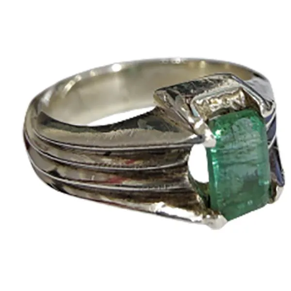 انگشتر زمرد کلمبیا معدنی طبیعی رکاب دست ساز