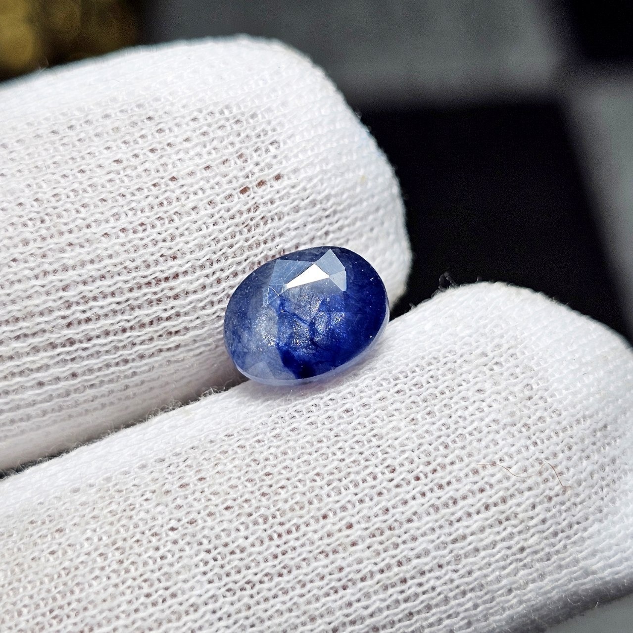  نگین سنگ یاقوت کبود معدنی کد  36406