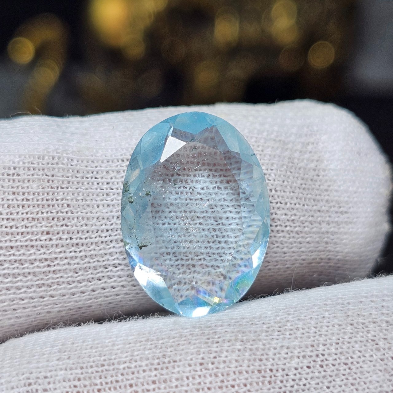  نگین سنگ طبیعی آکوامارین معدنی کد S3652