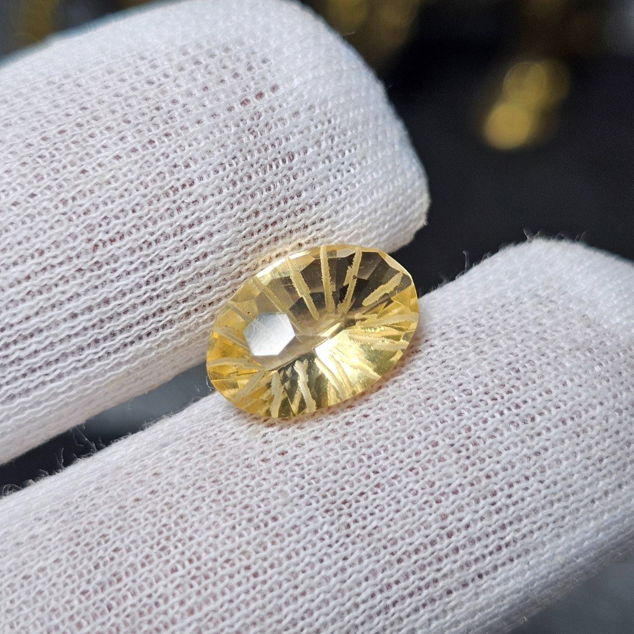 نگین سنگ سیترین معدنی آفریقایی کد 36464