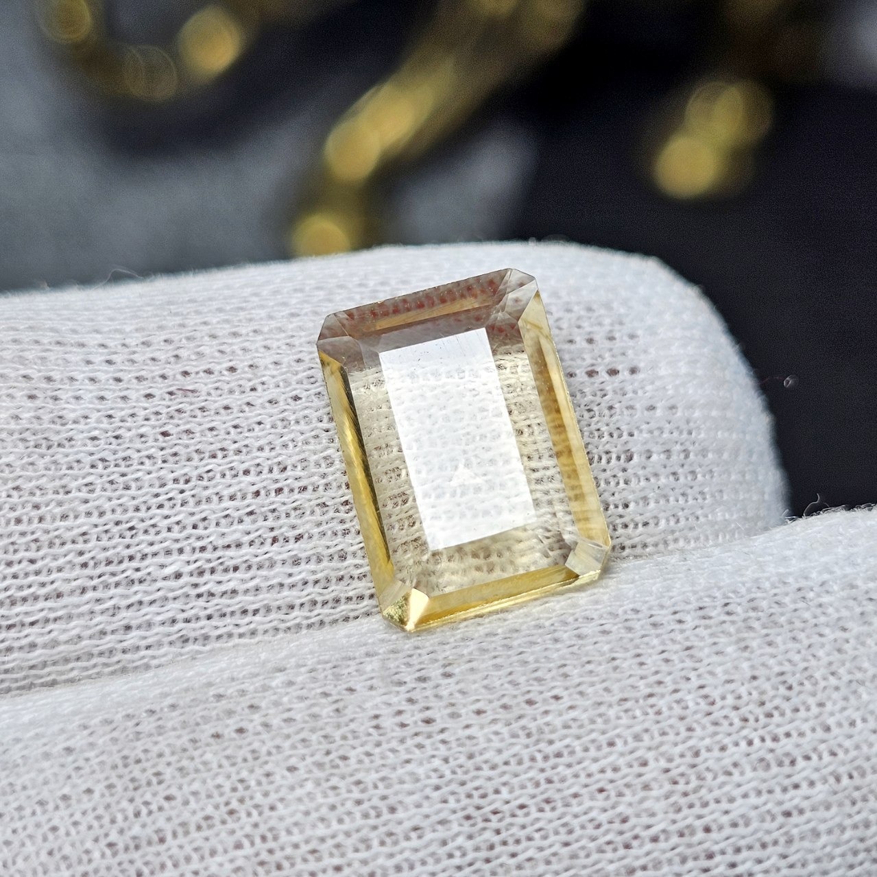  نگین سنگ سیترین معدنی آفریقایی کد  36468