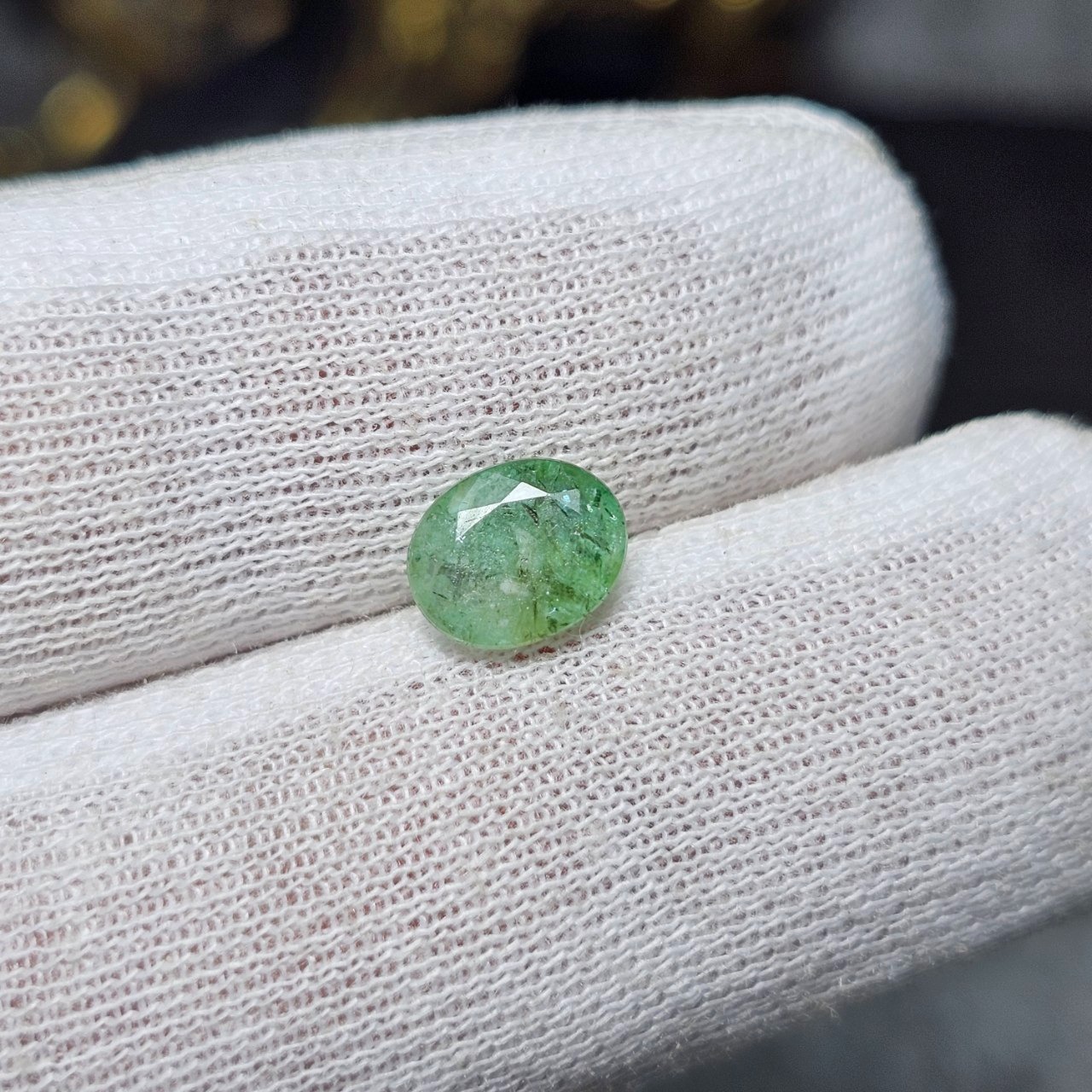  نگین سنگ طبیعی زمرد معدنی زامبیا کد  36476