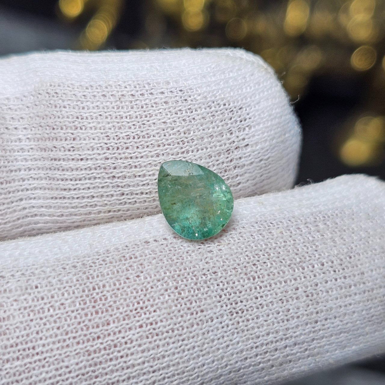  نگین سنگ طبیعی زمرد معدنی زامبیا کد  36477