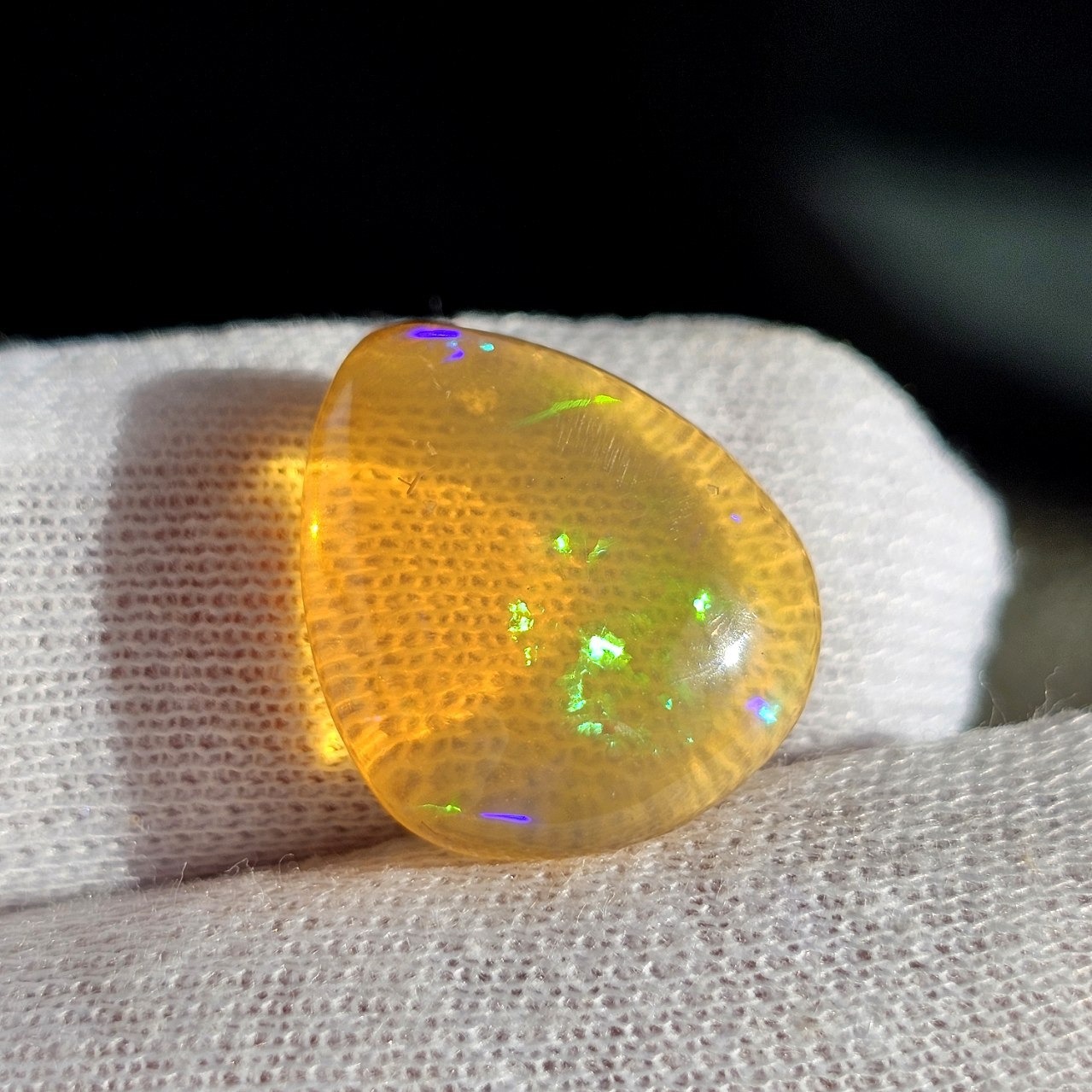  نگین درشت سنگ طبیعی اپال معدنی اتیوپی کد 36531