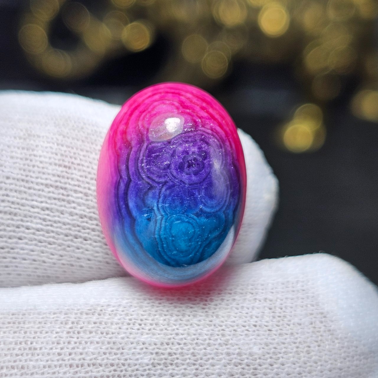  نگین سنگ عقیق رنگی سلیمانی معدنی کد S3701