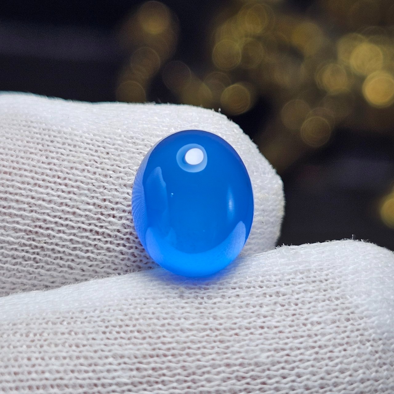 نگین سنگ عقیق آبی معدنی کد S3706