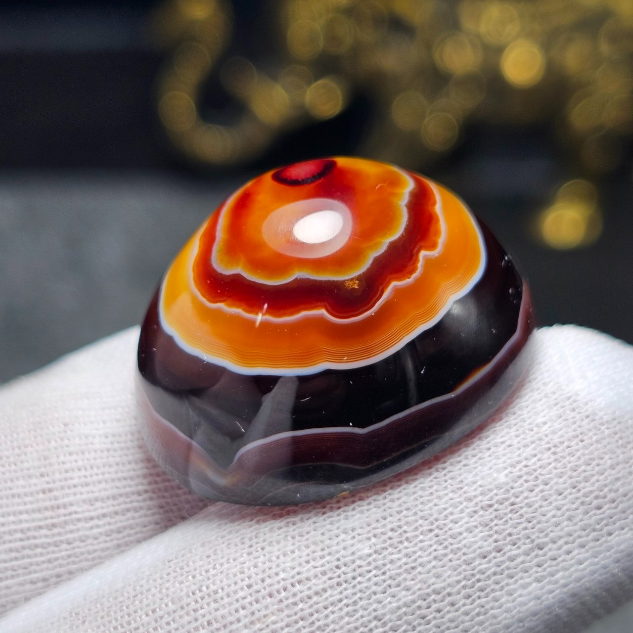  نگین سنگ عقیق سه پوست معدنی خراسانی خاص کد S3712