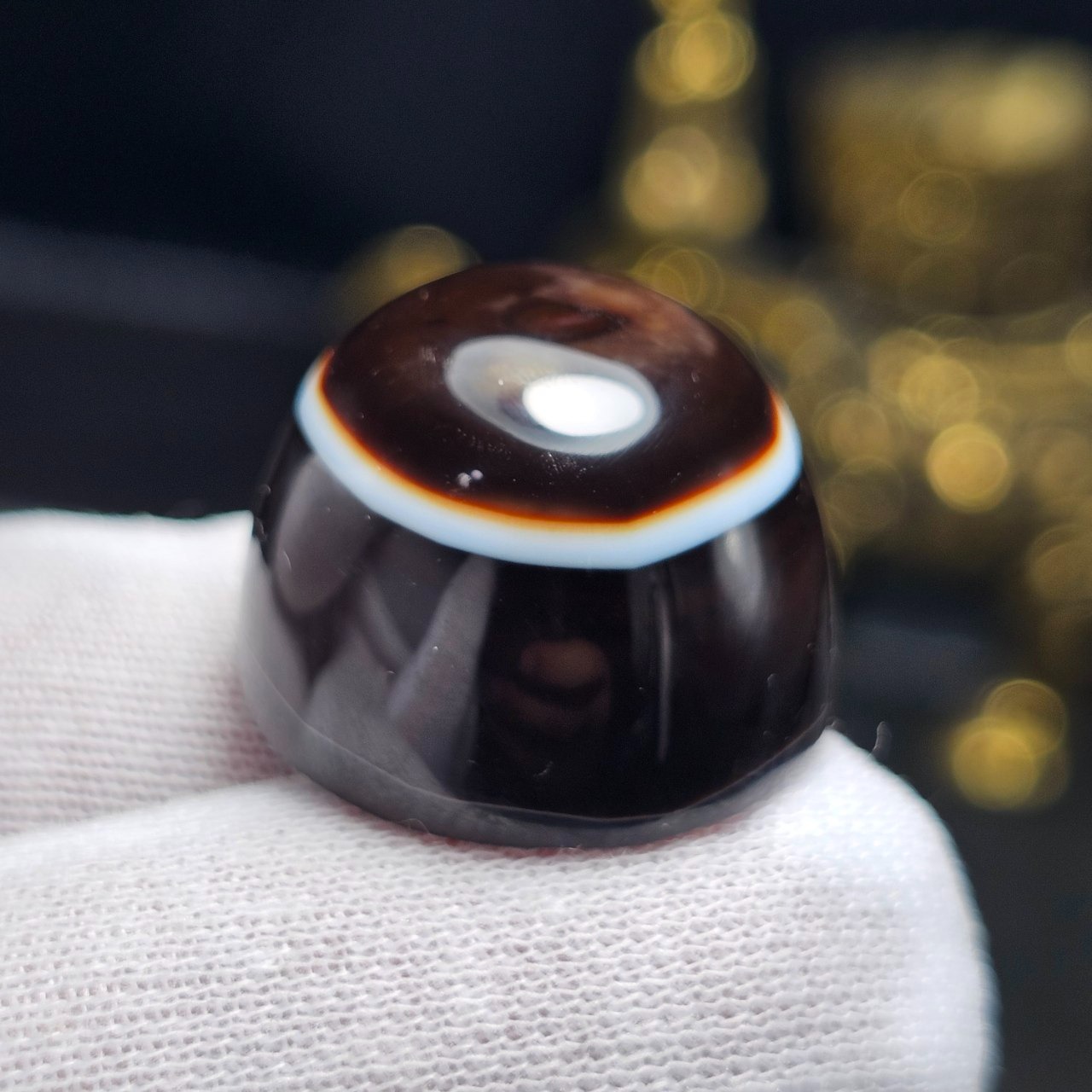  نگین سنگ عقیق سه پوست معدنی خراسانی خاص کد S3714