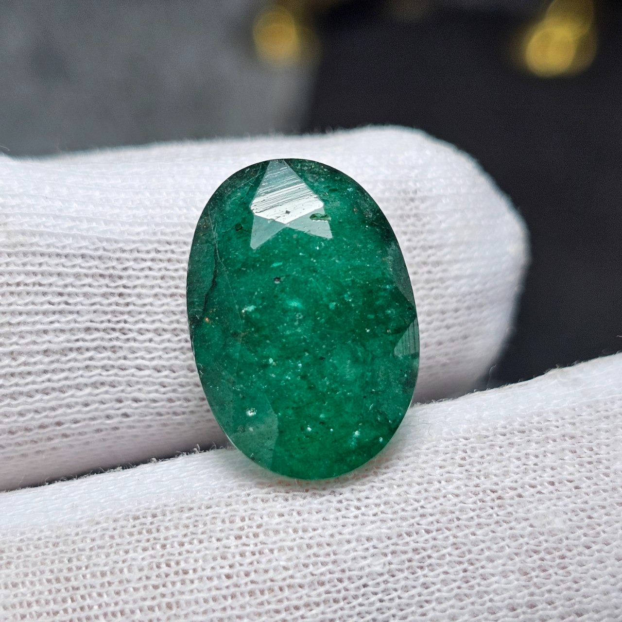  نگین سنگ معدنی شبه زمرد کد S3724