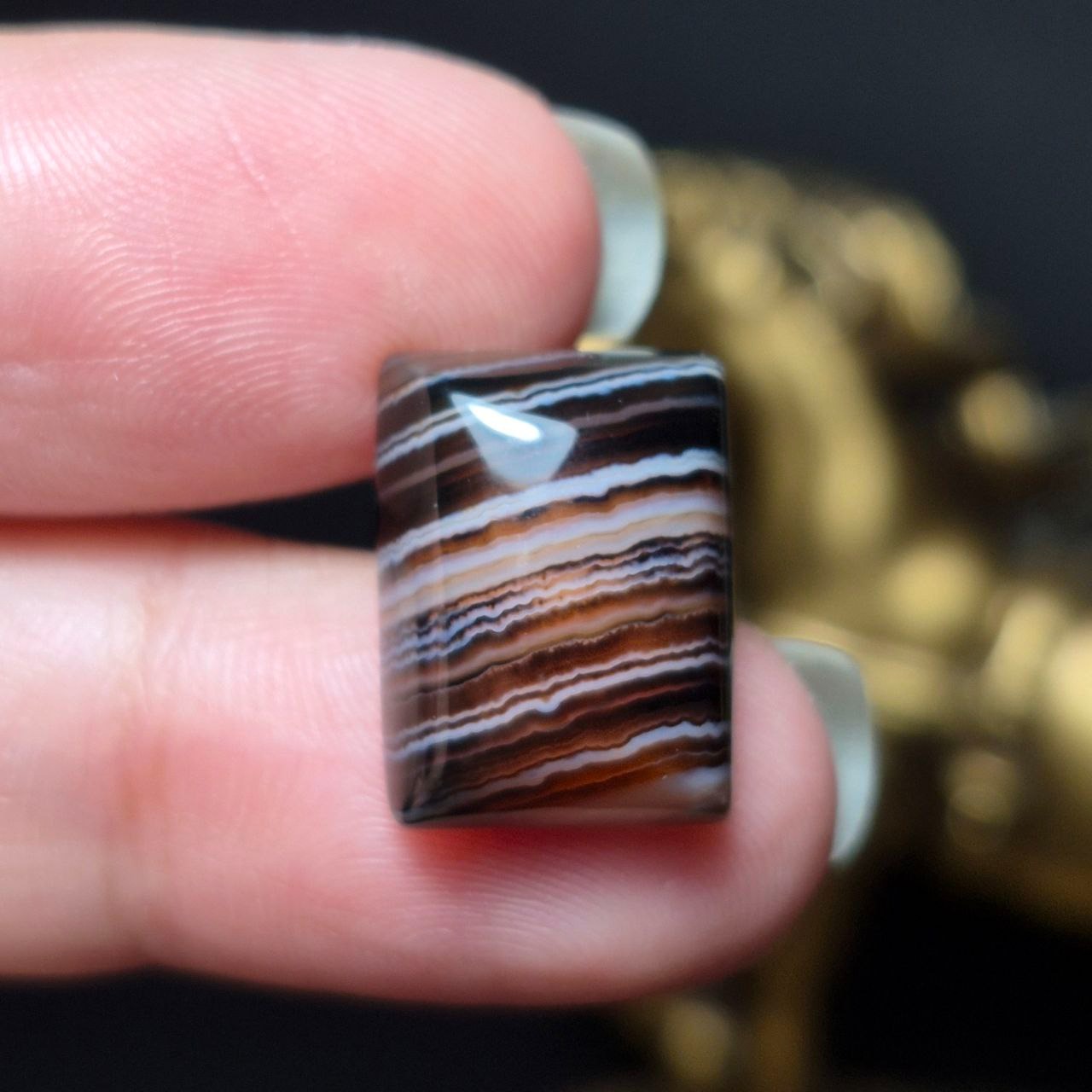 نگین سنگ عقیق سلیمانی معدنی کد Z7095