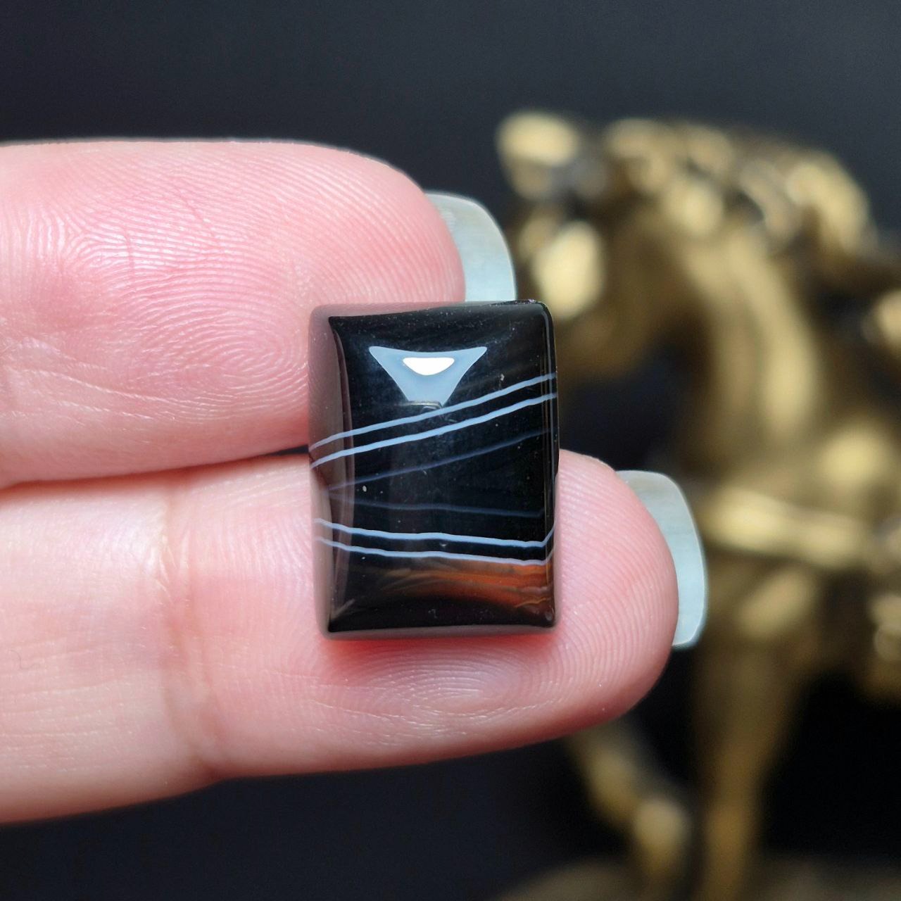 نگین سنگ عقیق سلیمانی معدنی کد Z7097