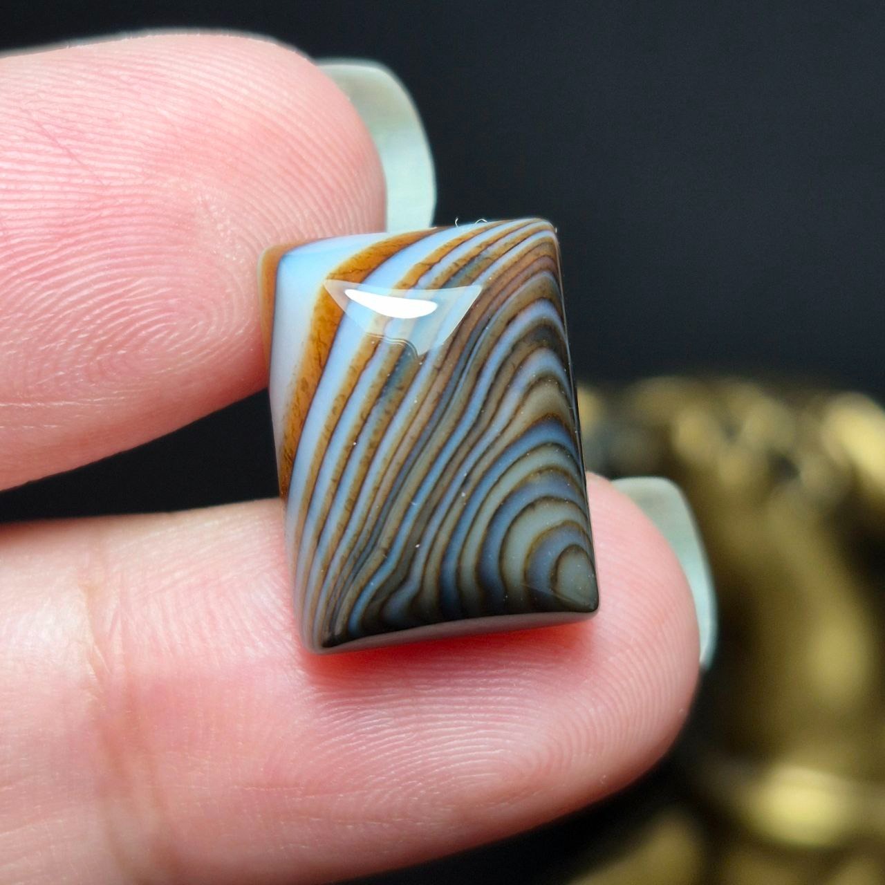 نگین سنگ عقیق سلیمانی معدنی کد Z7102