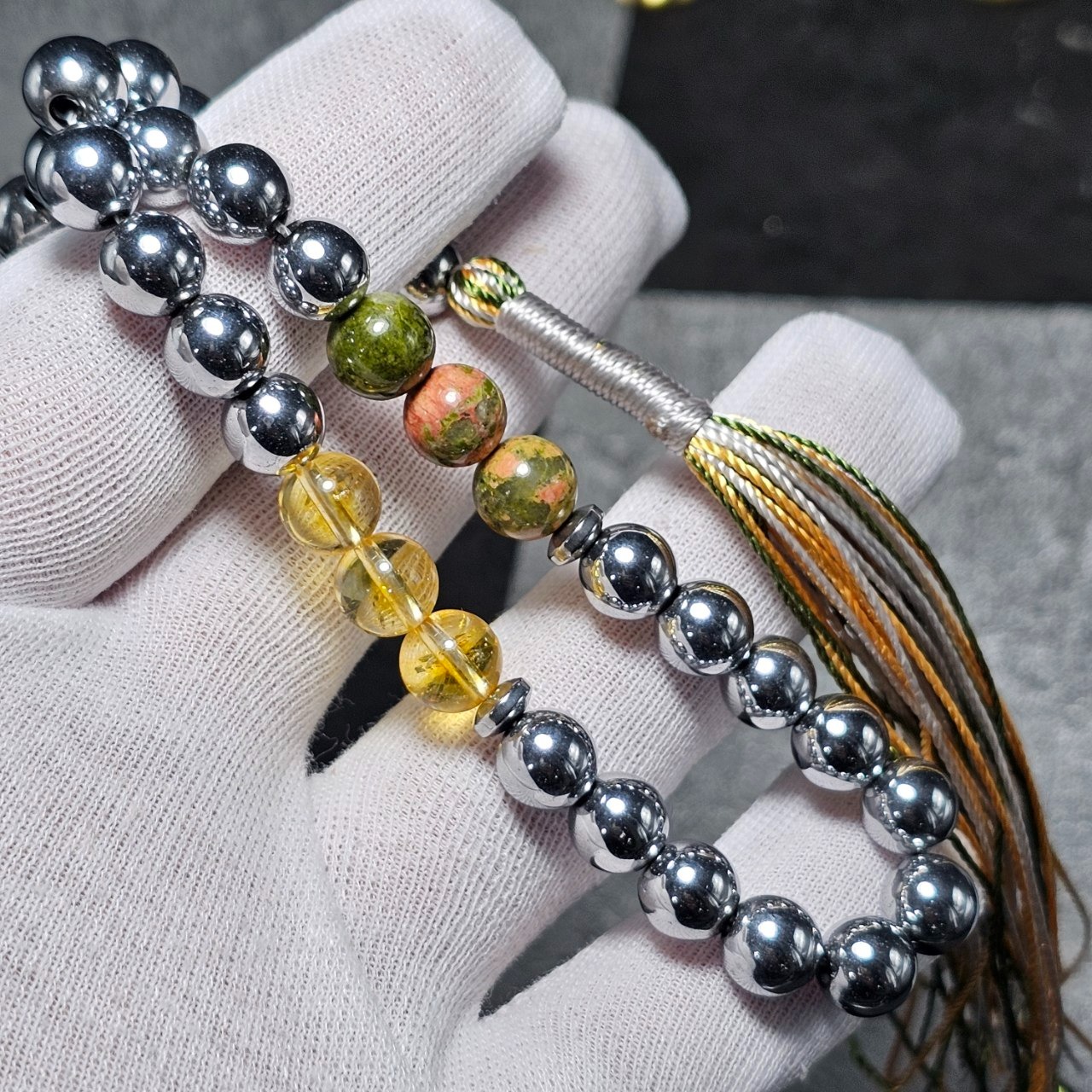 تسبیح 33 دانه سنگ ماه تولد معدنی کد 37072