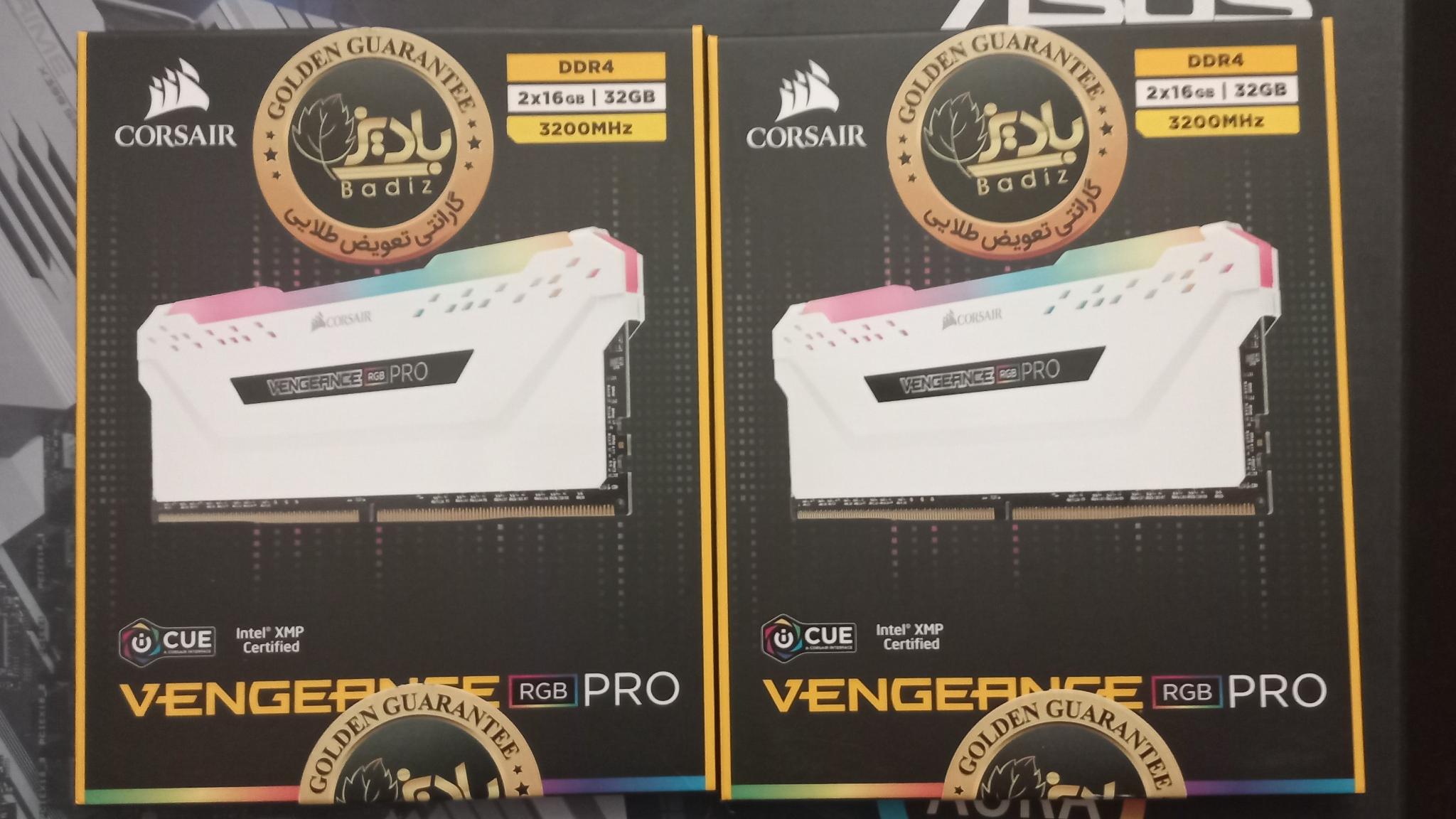 64GB رم corsair vengeance rgb pro