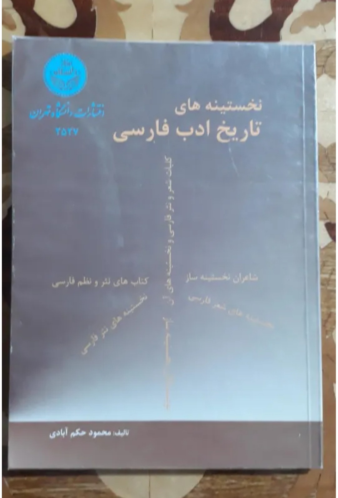 نخستینه های تاریخ ادب فارسی، محمود حکم آبادی